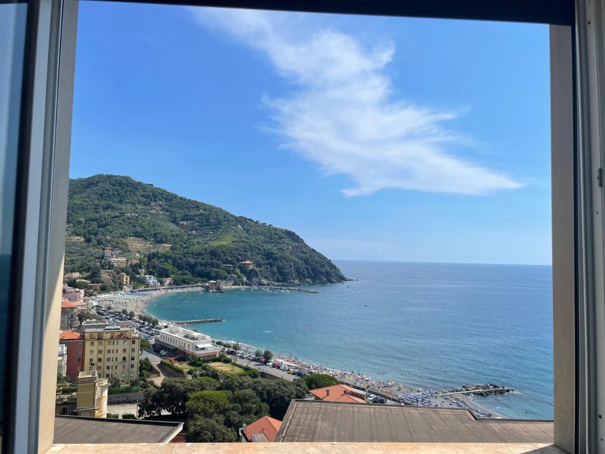 Ferienwohnung Ocean View Flat With Wi-Fi, Ac And Elevator To Town Levanto Exterior foto